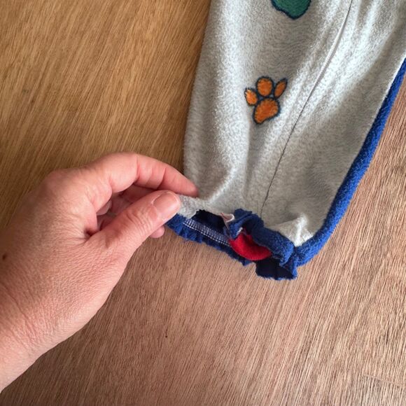 Paw Patrol Toddler 3T Fleece Pajama Sleeper Footless Elastic Ankles - Picture 4 of 5